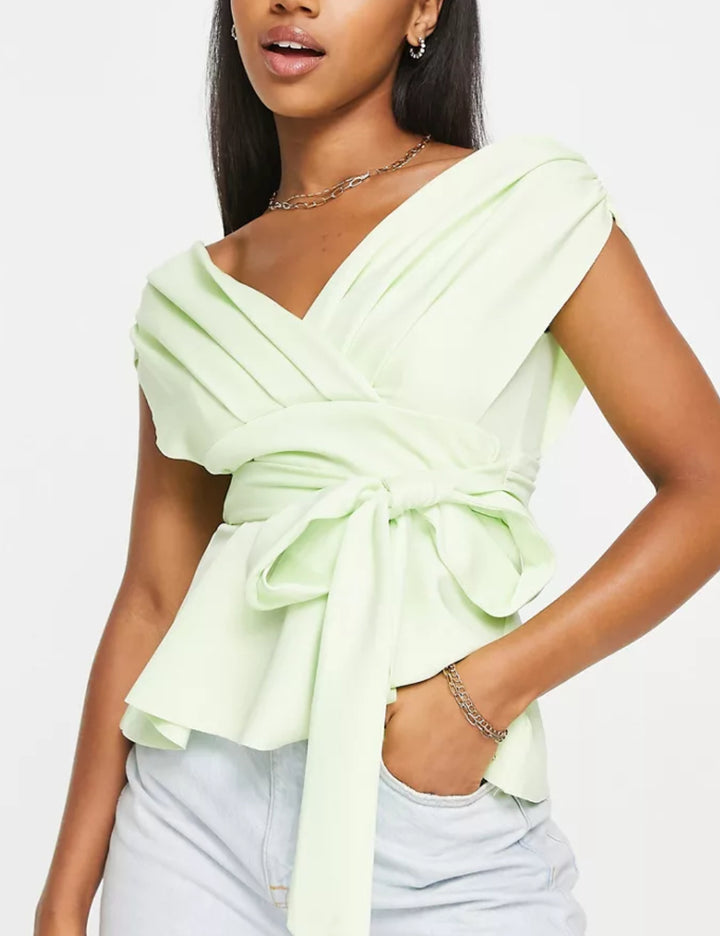 ASOS hétköznapi ujjatlan felső, zöld