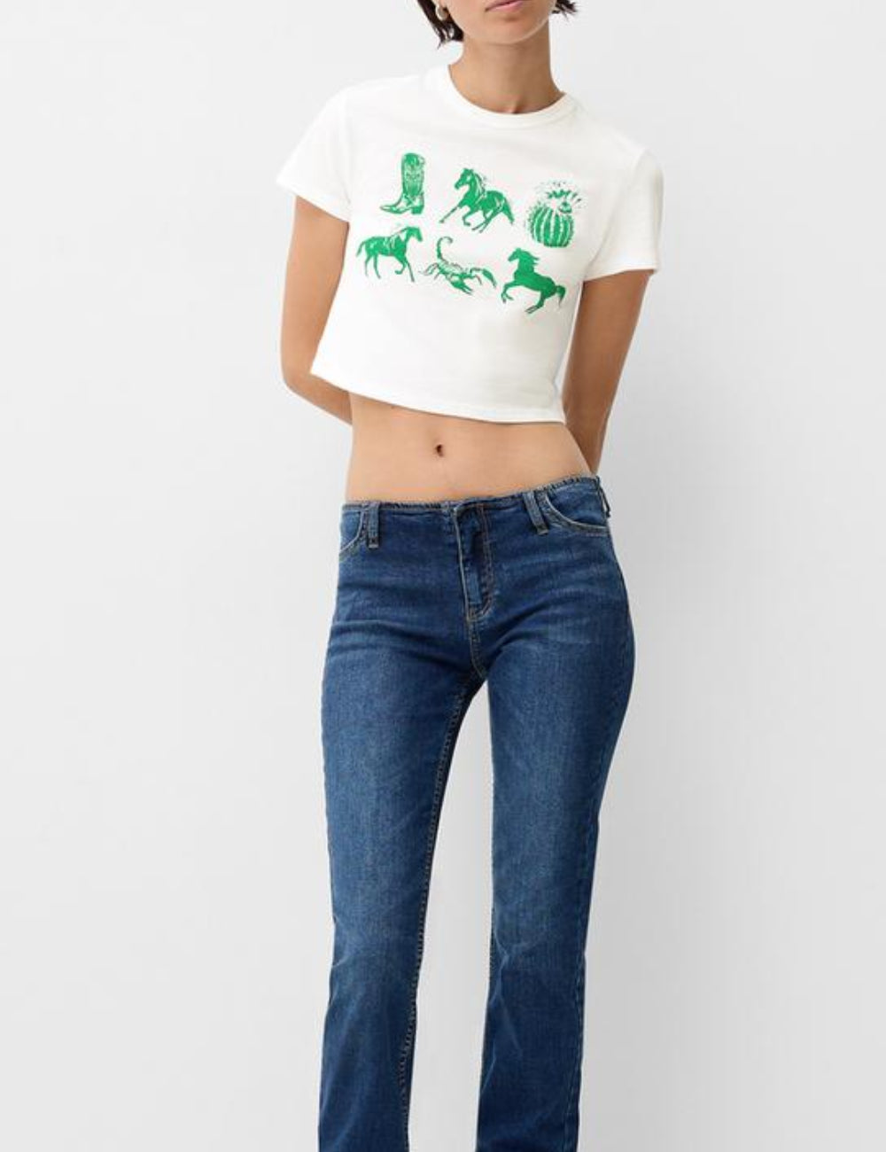 Bershka felső, fehér