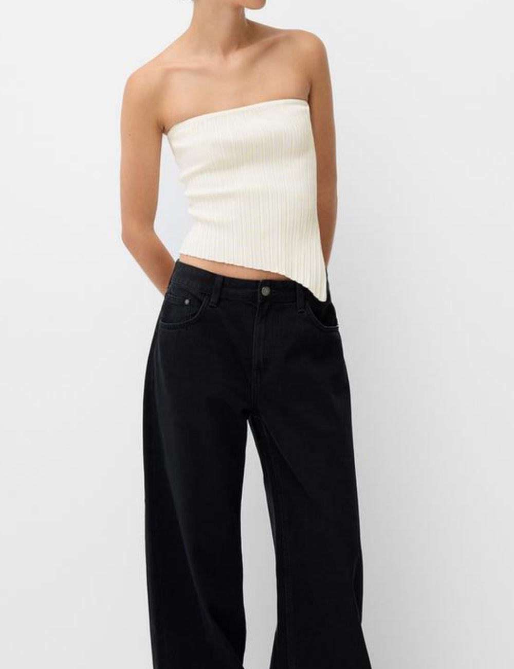 Top Bershka, crem