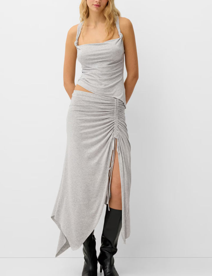 Bershka top, szürke