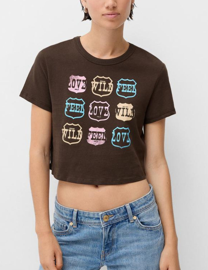 Bershka top, barna