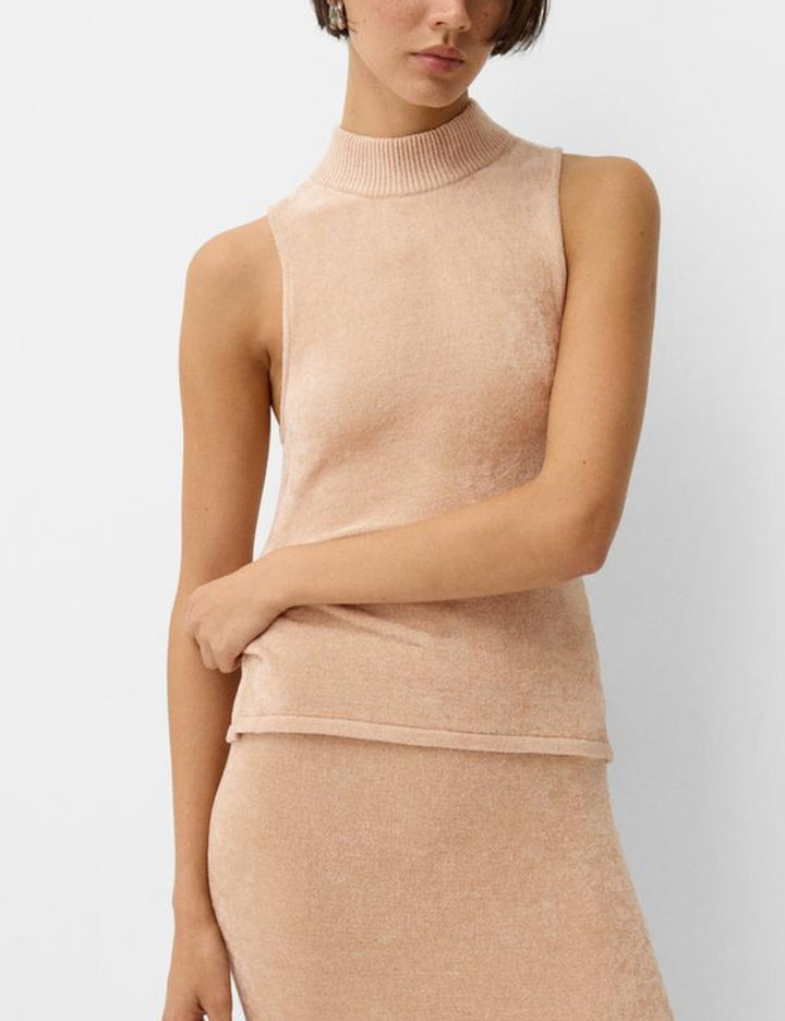Bershka top, bézs