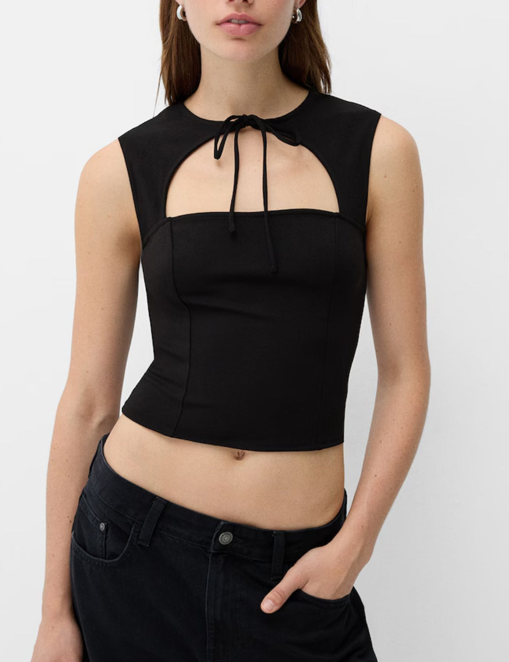 Bershka felső, fekete