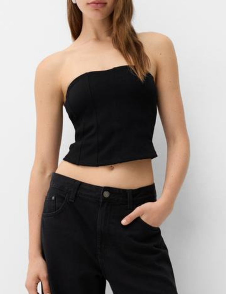 Bershka felső, fekete