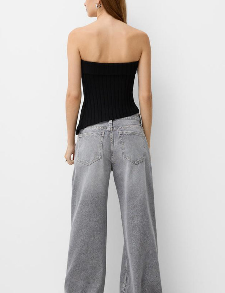 Top Bershka, negru