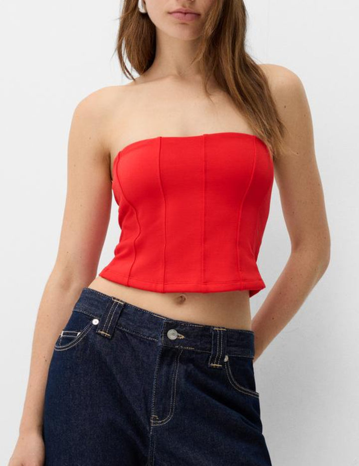 Bershka felső, piros
