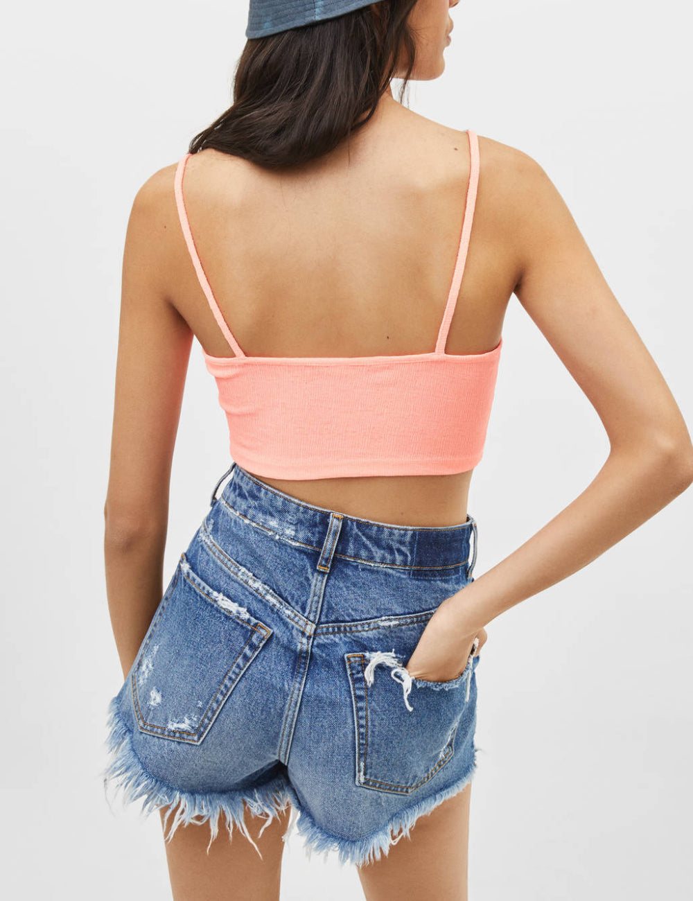Bershka felső, neonrózsaszín