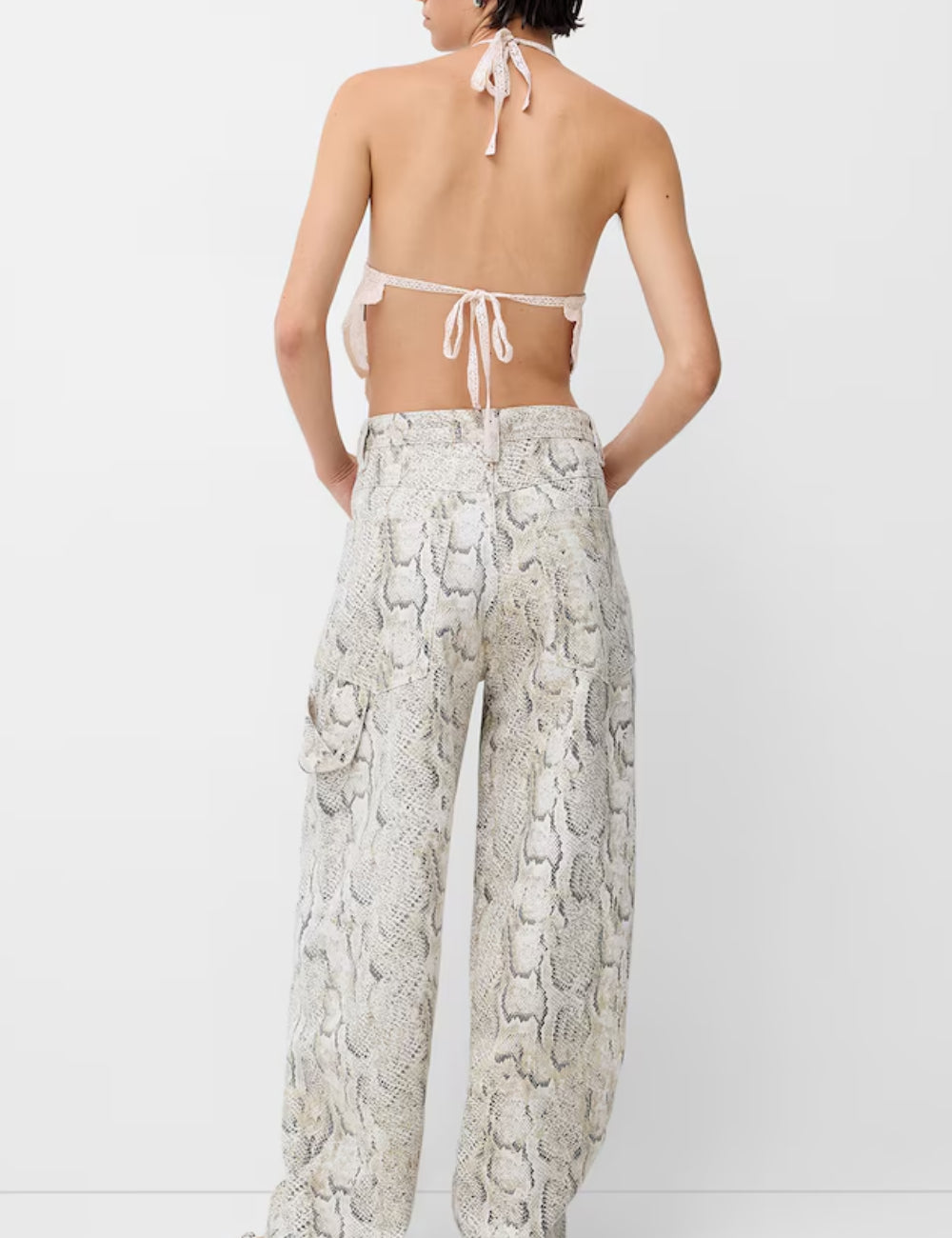 Bershka felső, púderrózsaszín