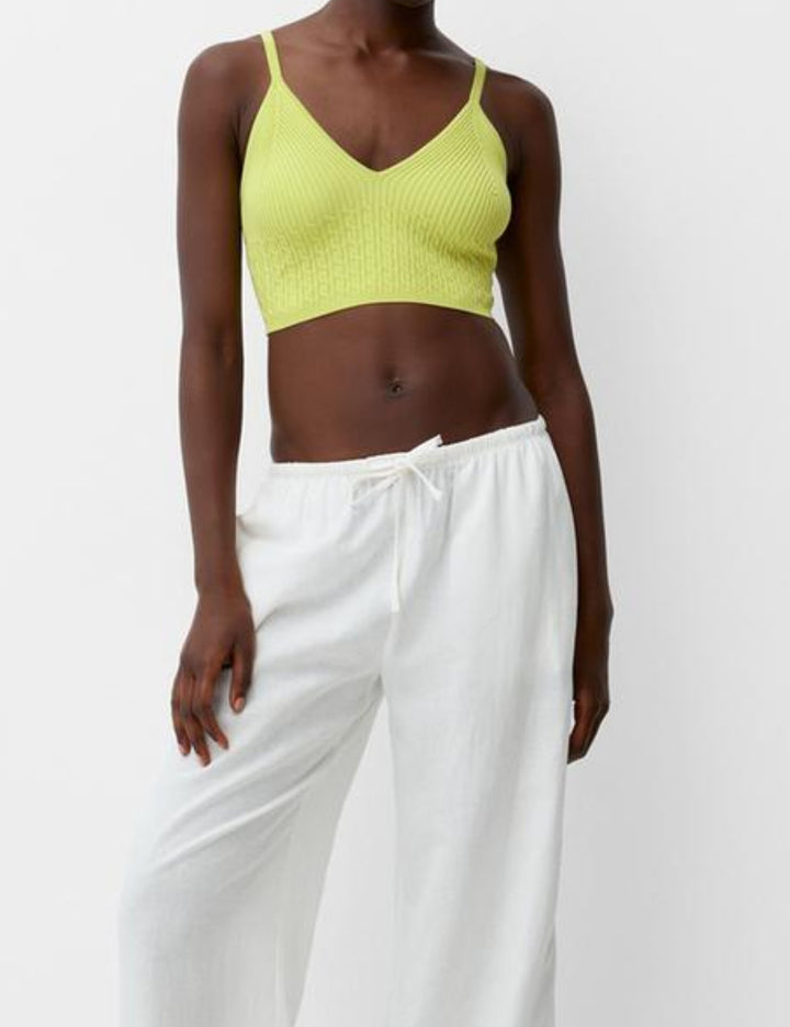 Bershka top, zöld
