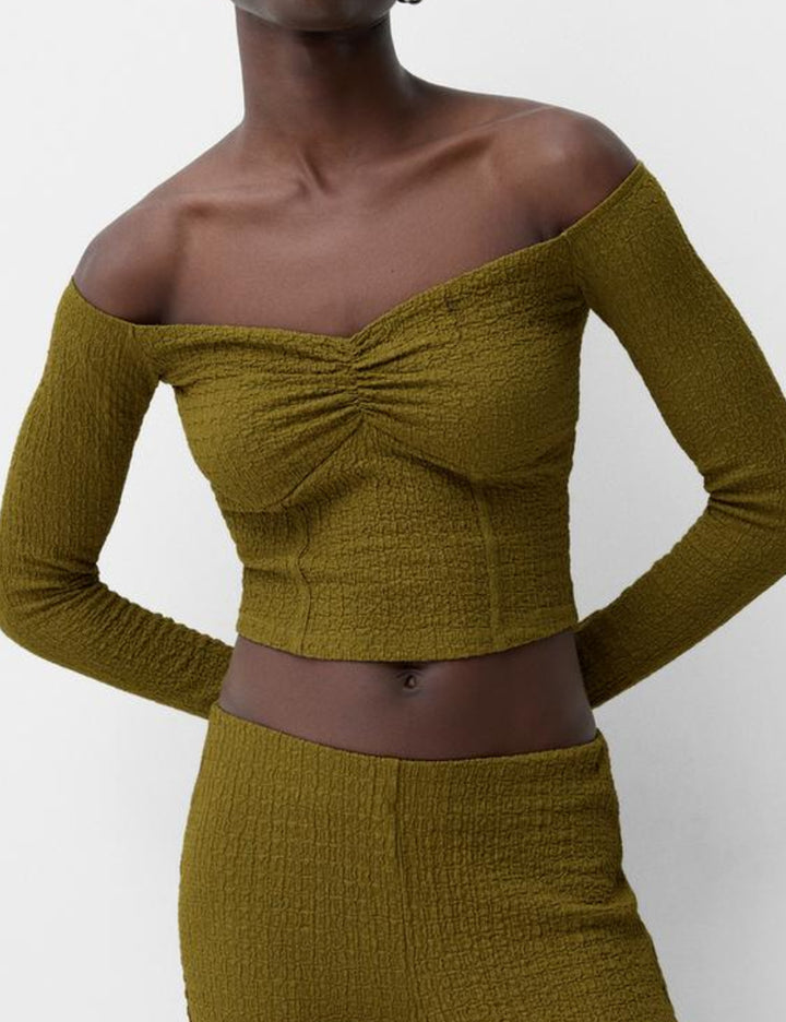 Top Bershka, verde