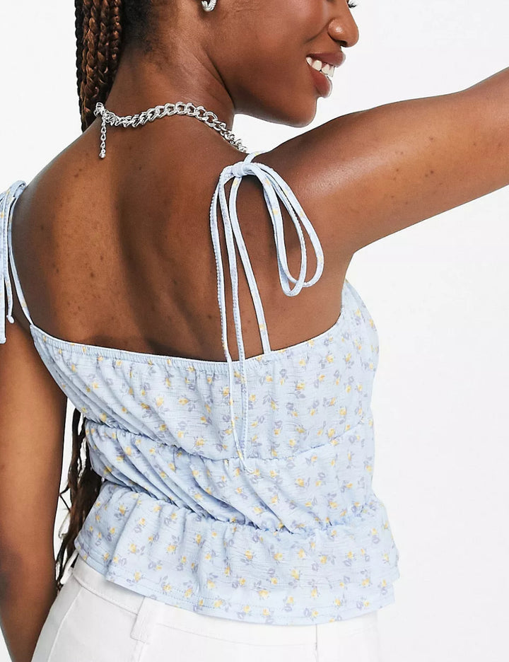 ASOS pántos top, kék
