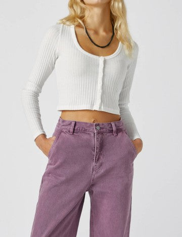 Pull&Bear blúz, fehér