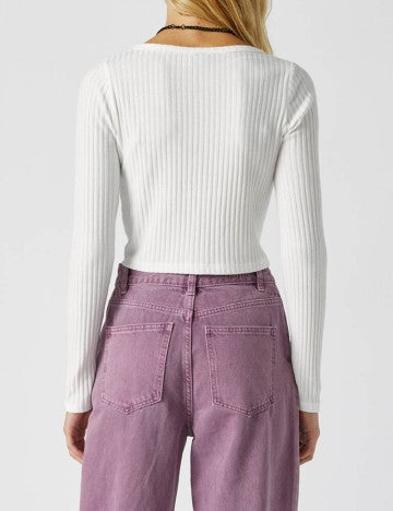 Pull&Bear blúz, fehér