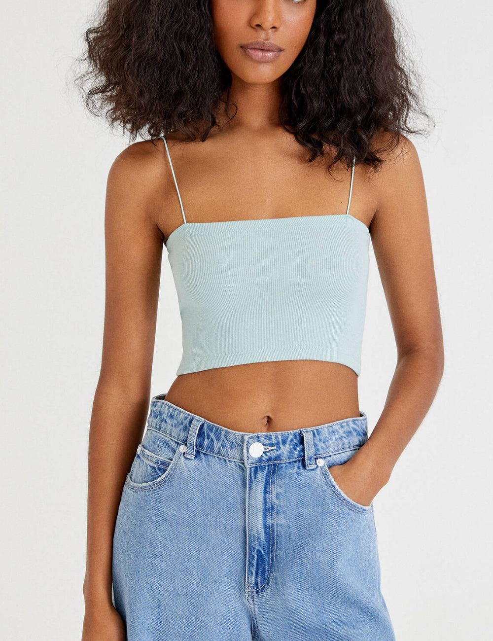 Pull&Bear felső, mentazöld