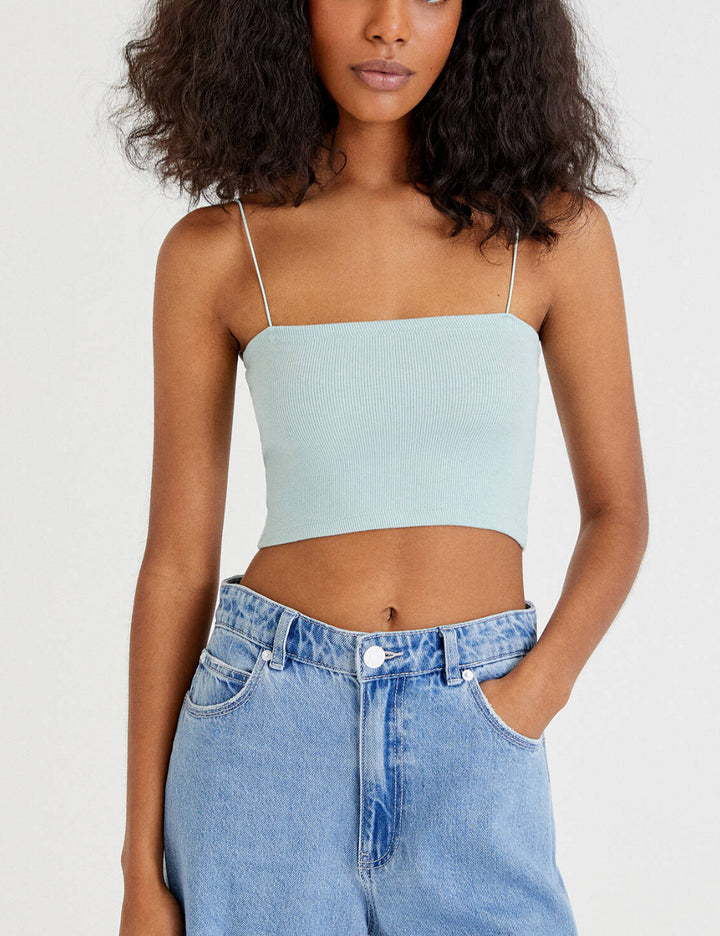 Pull&Bear felső, mentazöld