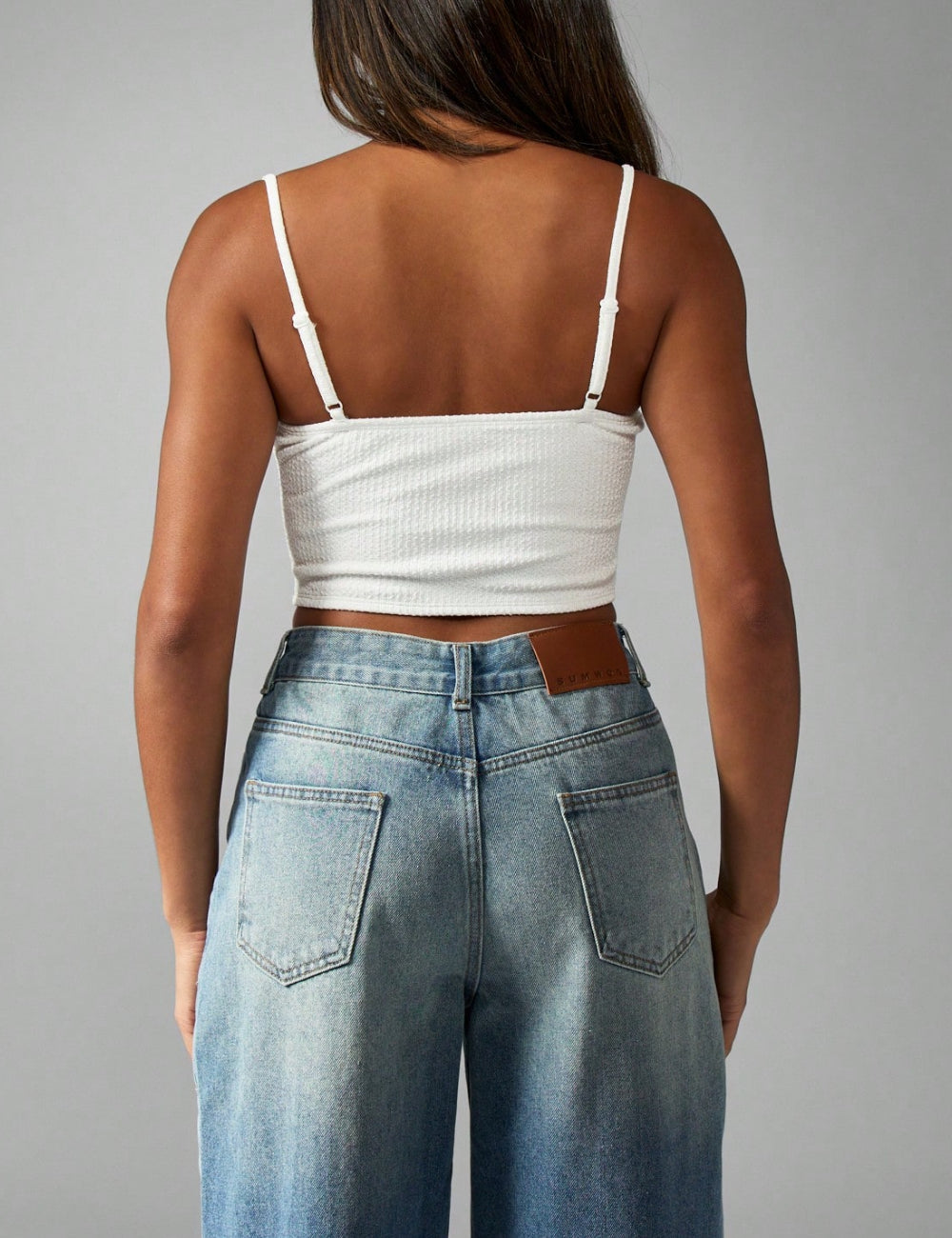 Shein Missguided felső, fehér