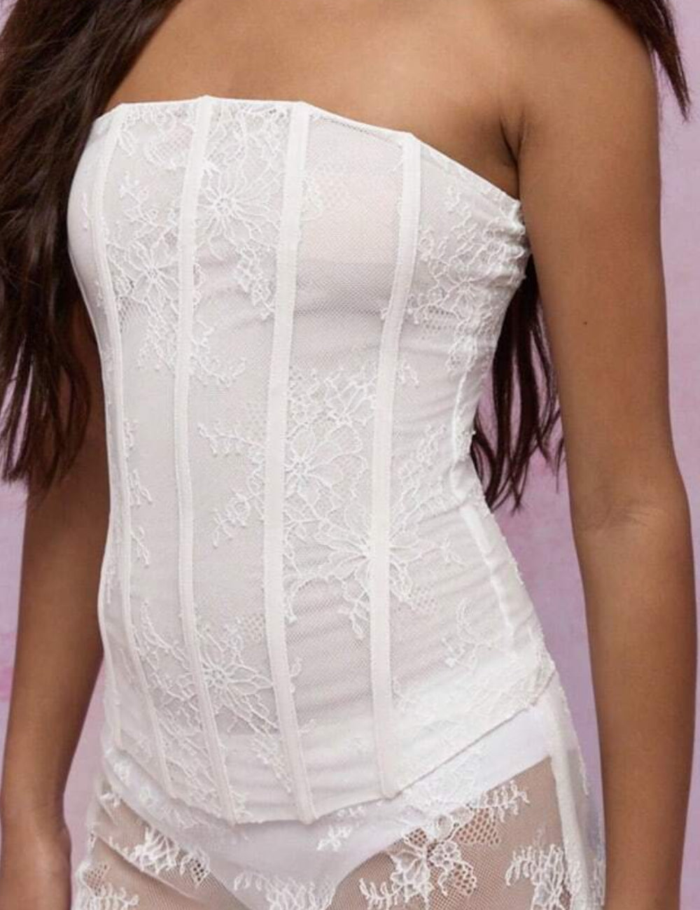 Top Shein Missguided, fehér