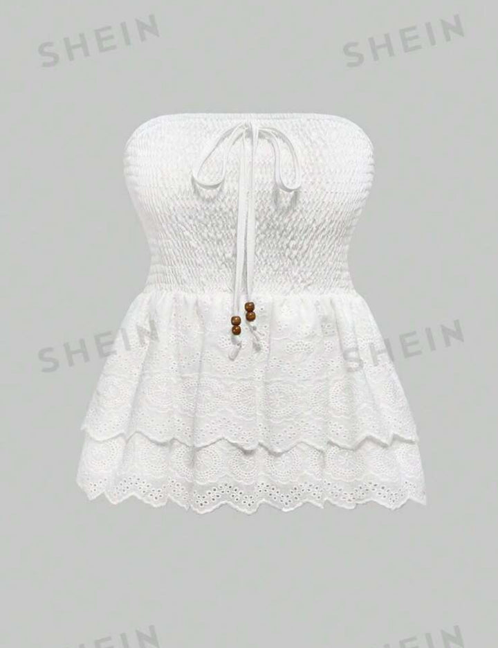 Shein top, fehér