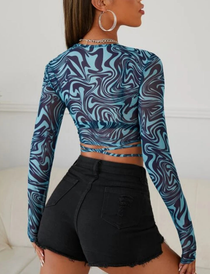 Top Shein, mix culori