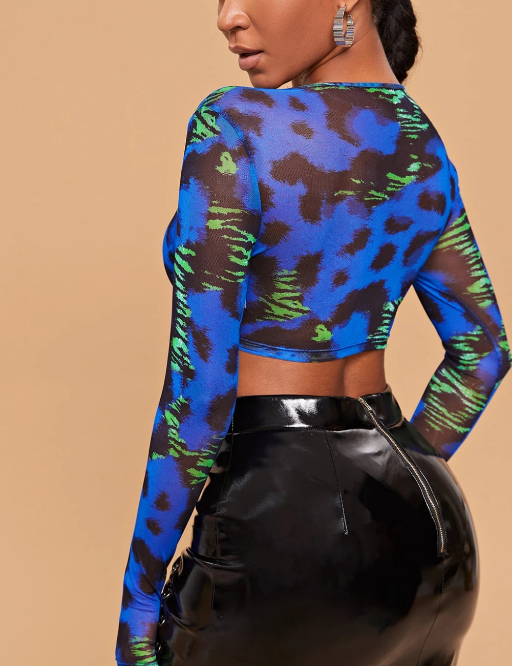 Top Shein, albastru
