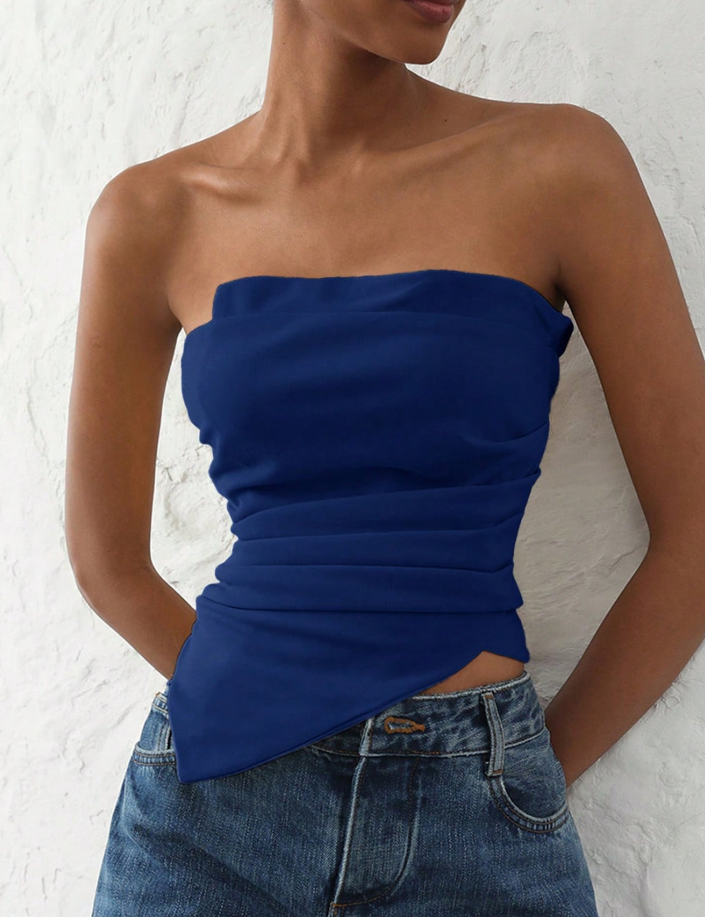 Top Shein, albastru