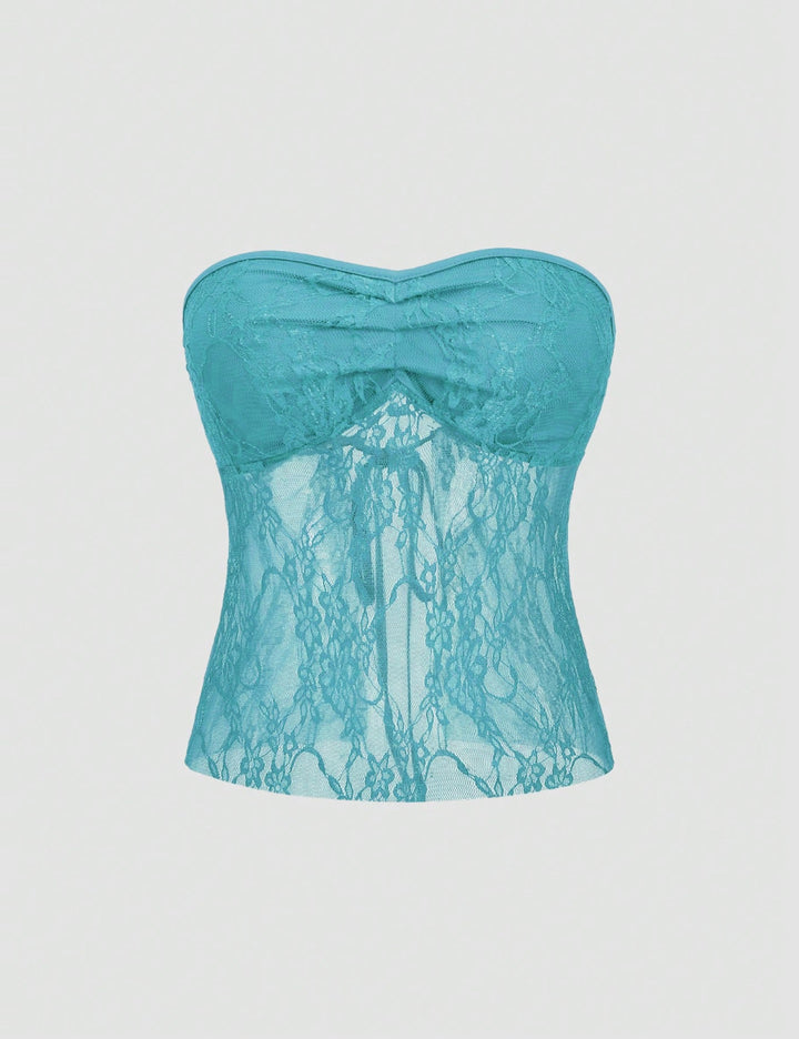 Shein top, kék