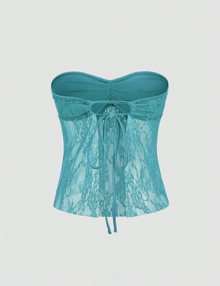 Shein top, kék