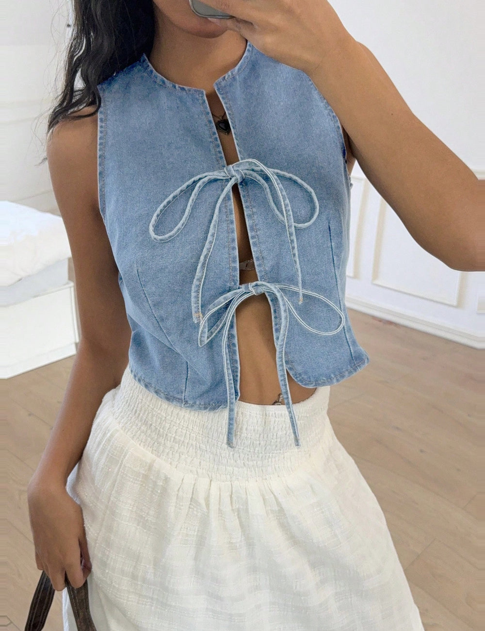 SHEIN top, kék
