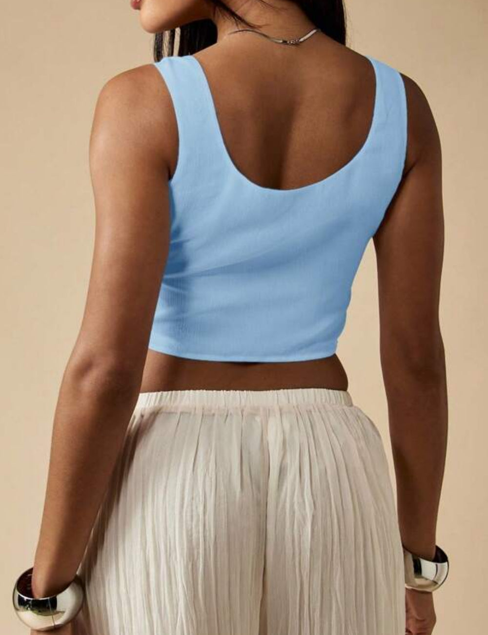 Top Shein Missguided, kék