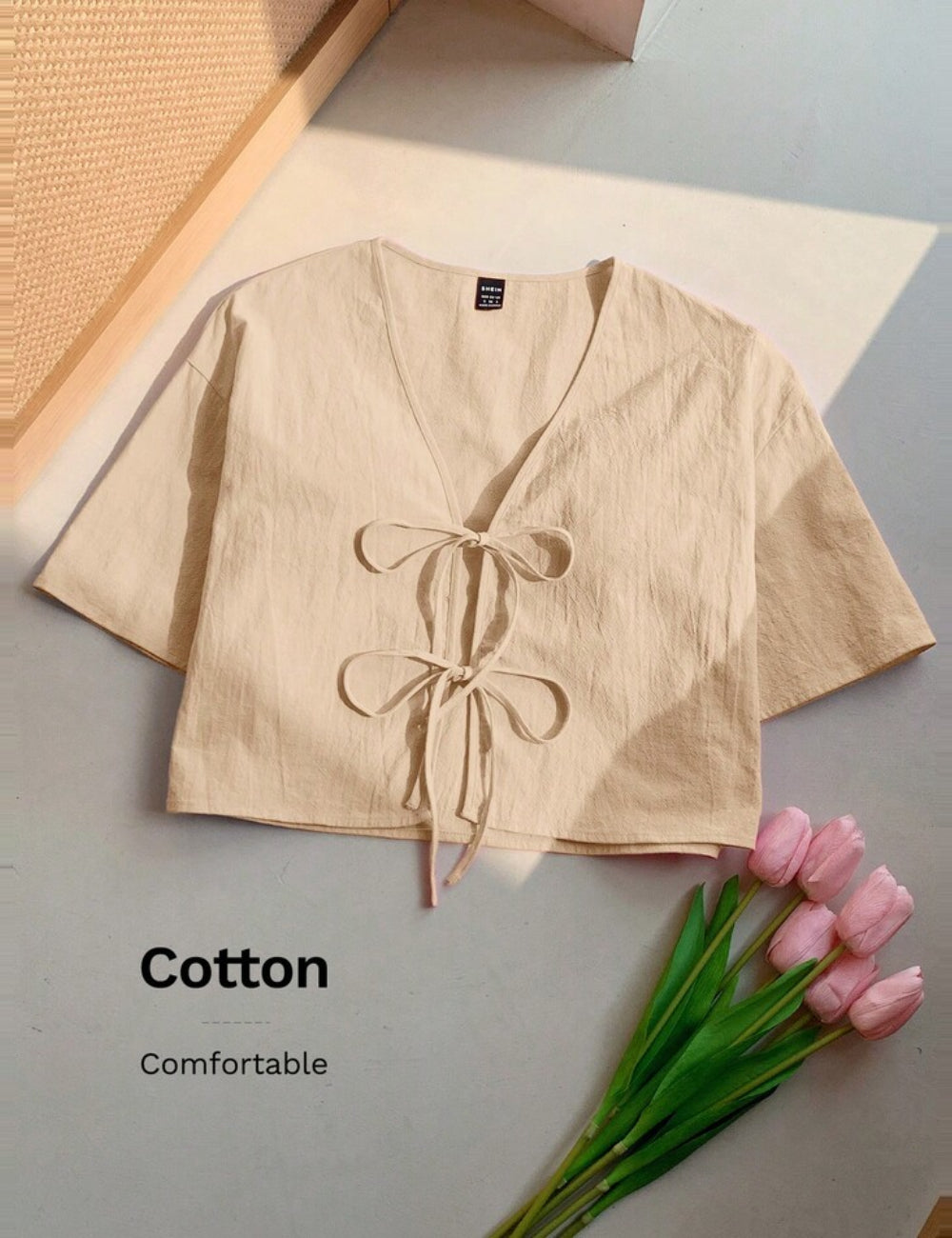 Top Shein, bej