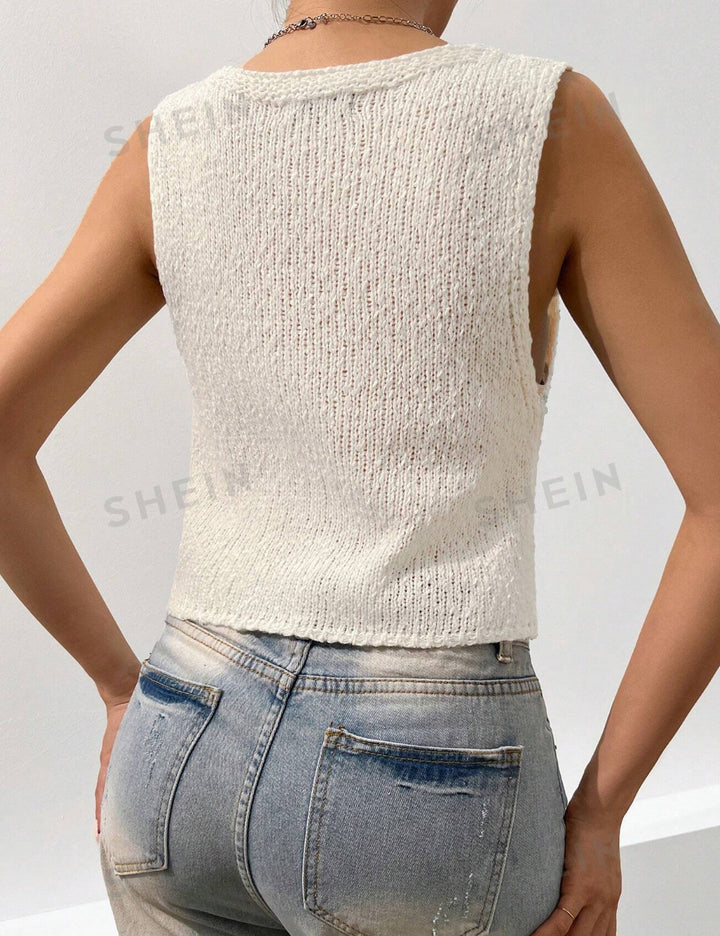 Shein felső, krém