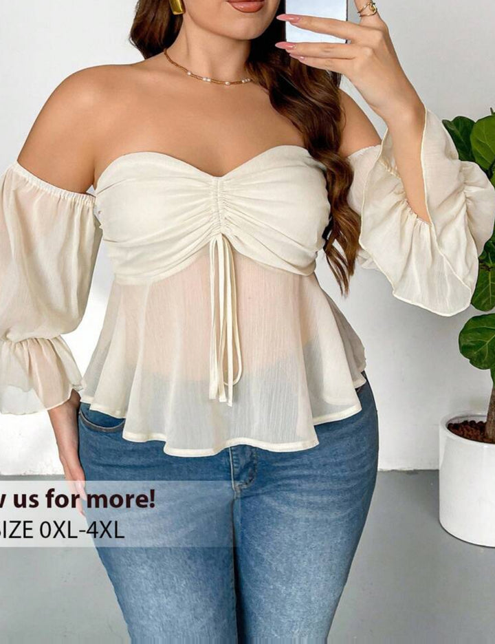 Top Shein, krémszínű