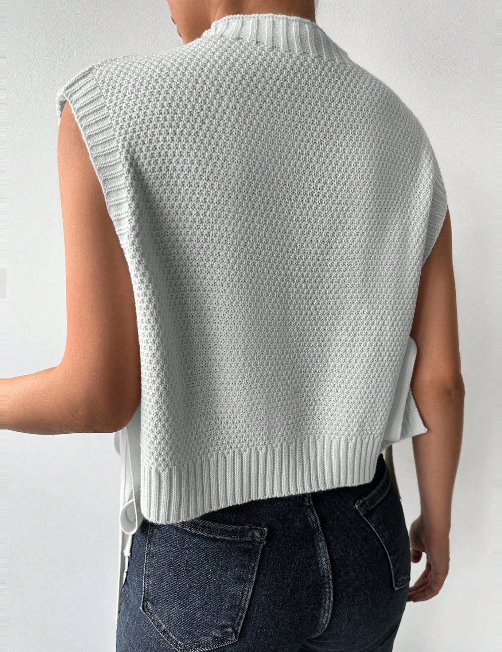 Shein top, krémszínű