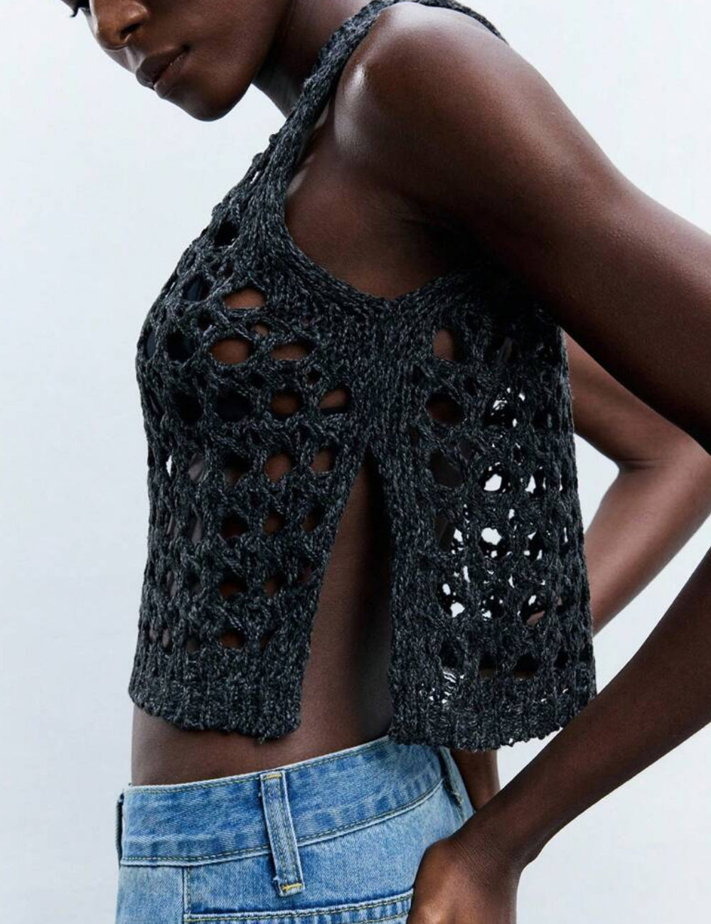 Top Shein, gri