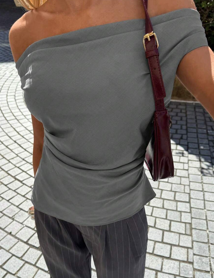 Shein top, szürke