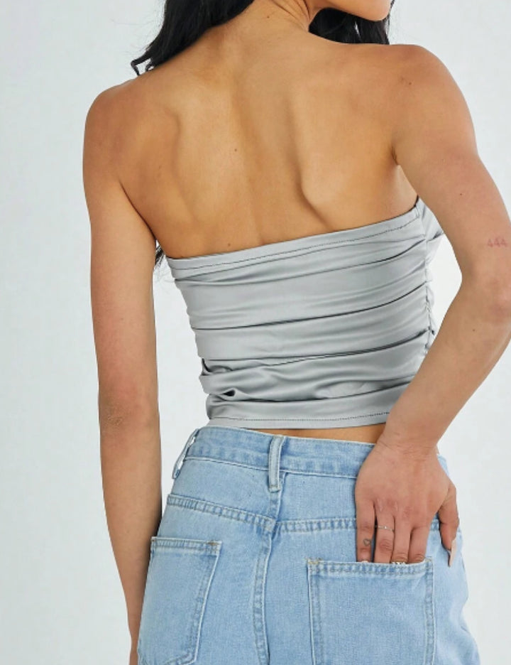 Shein top, szürke