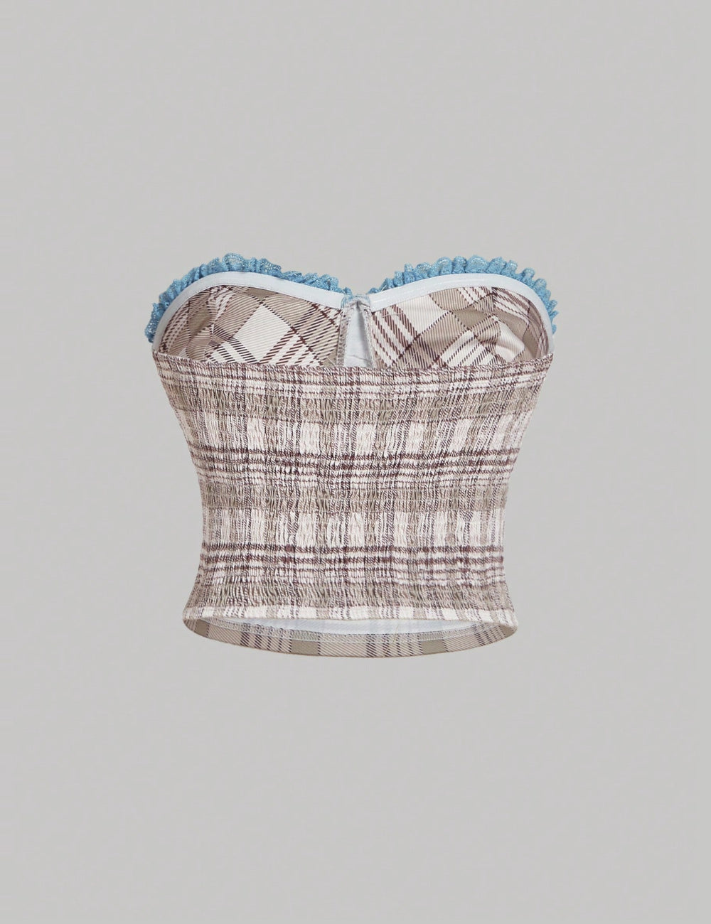 Shein Curve+ felső, barna