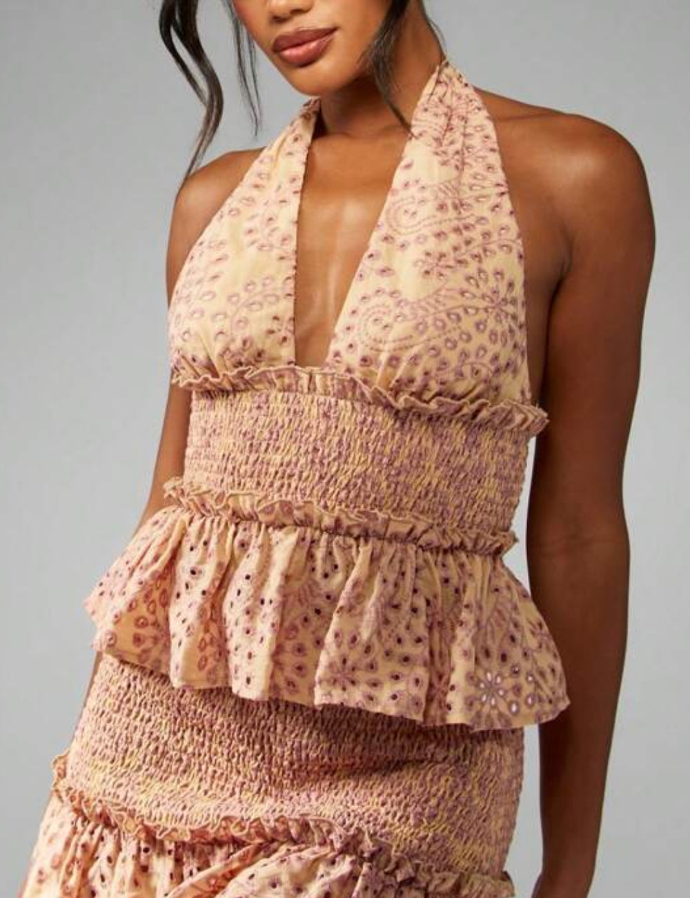 Shein Missguided felső, színek keveréke