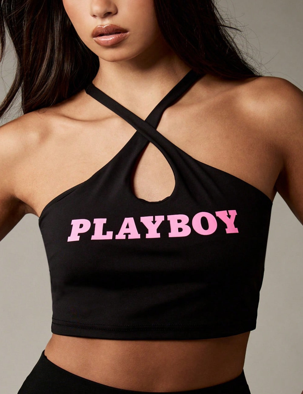 Shein Missguided felső, fekete