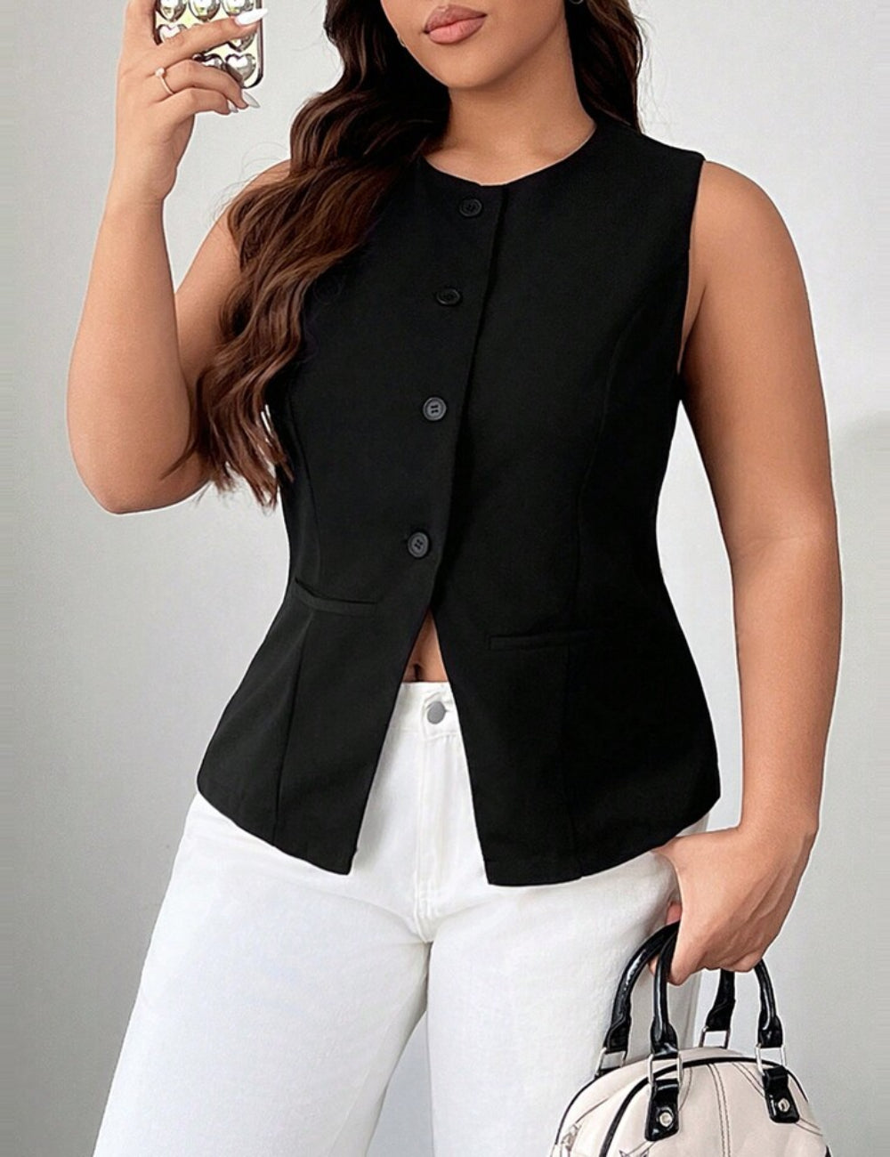 Top Shein, negru