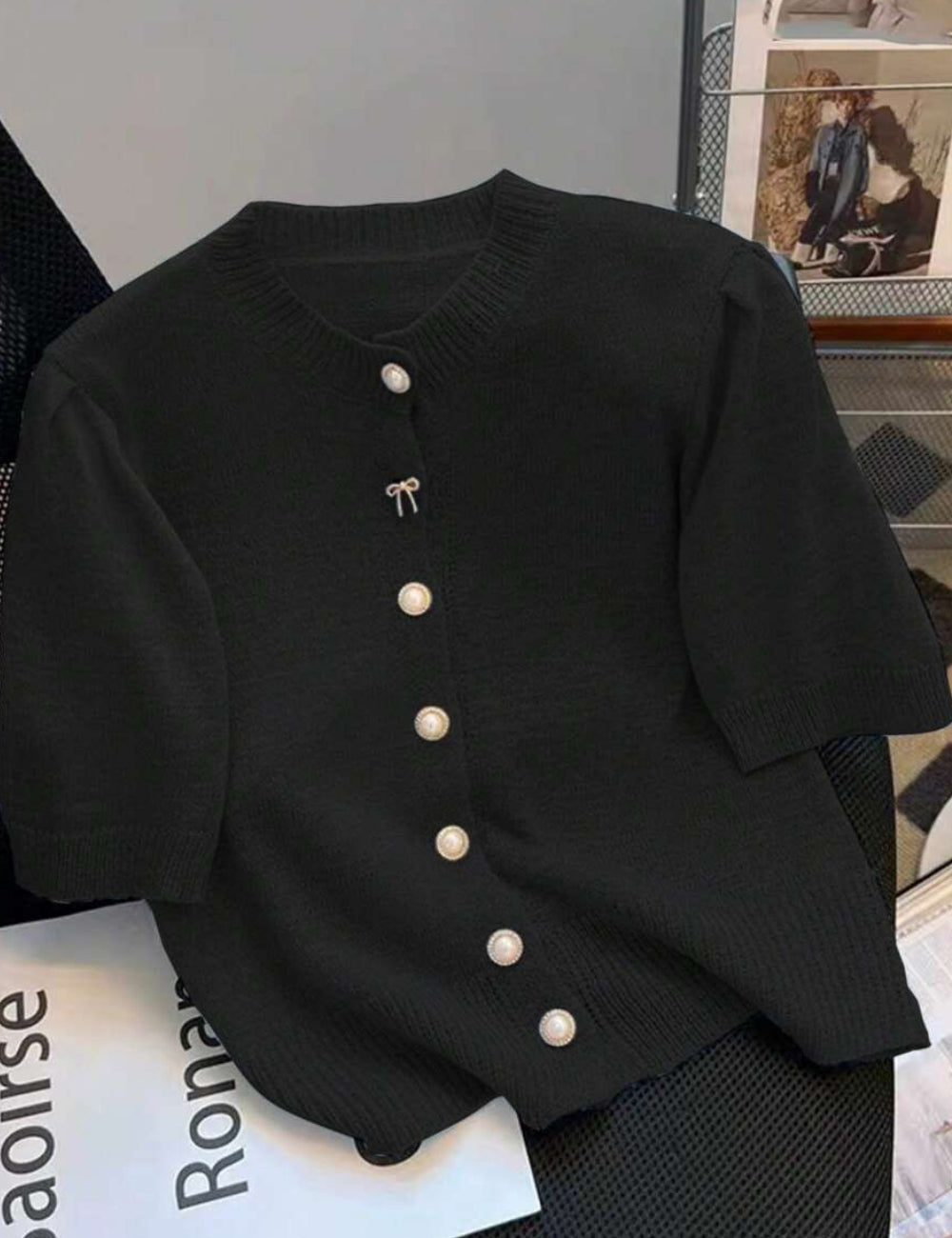 Top Shein, negru