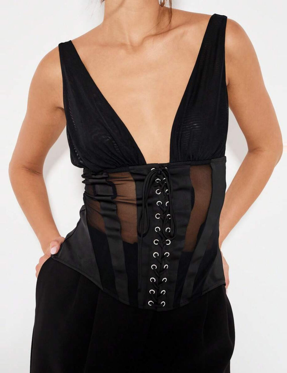 Top Shein, negru