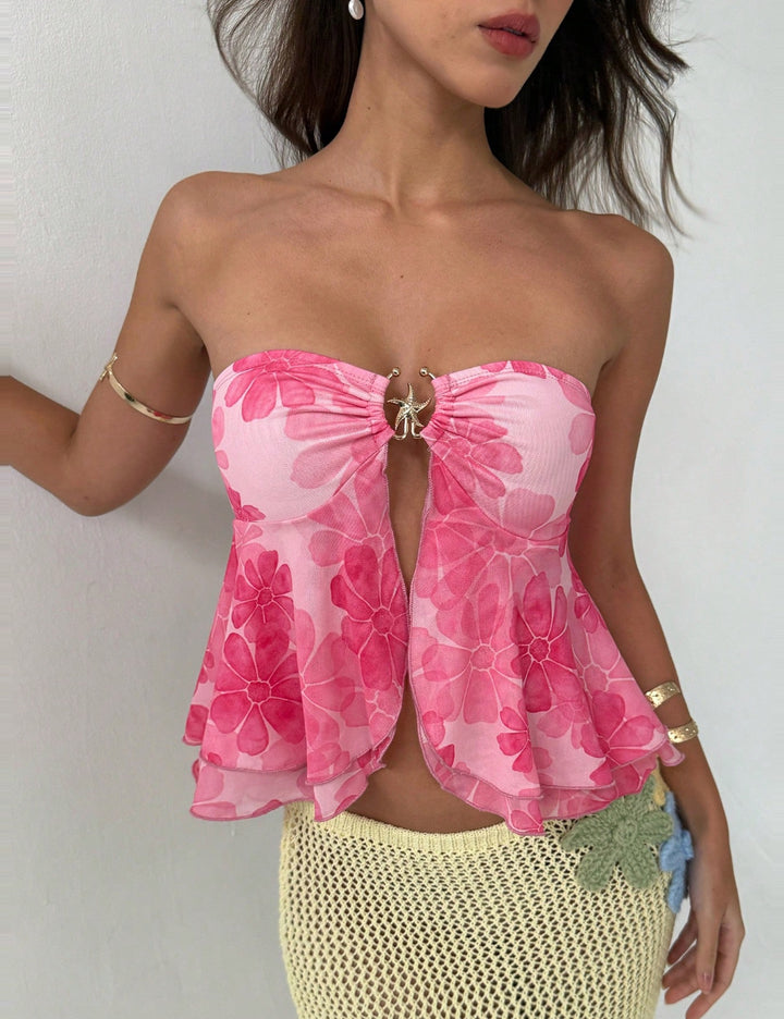 Shein top, rózsaszín