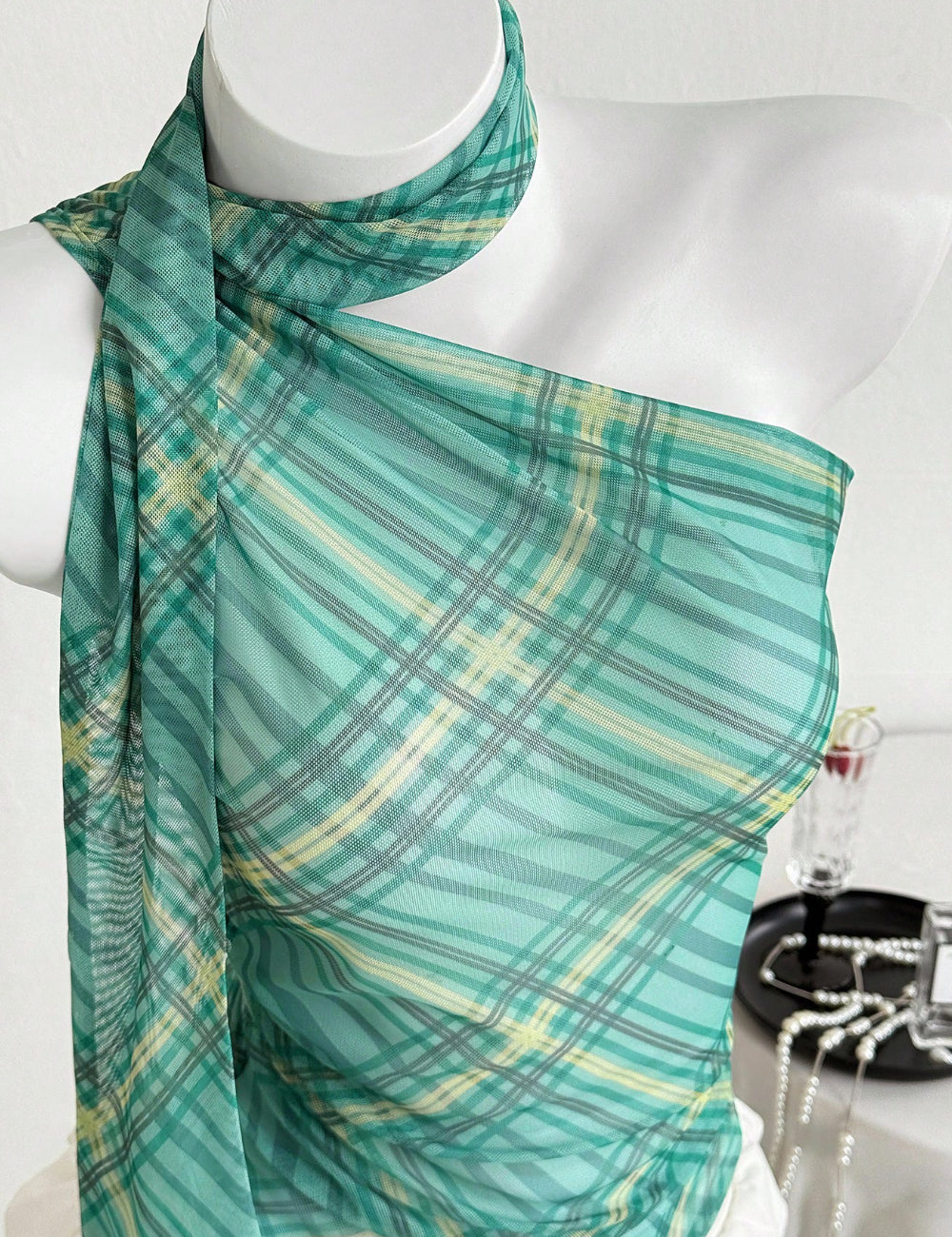 Top Shein, verde