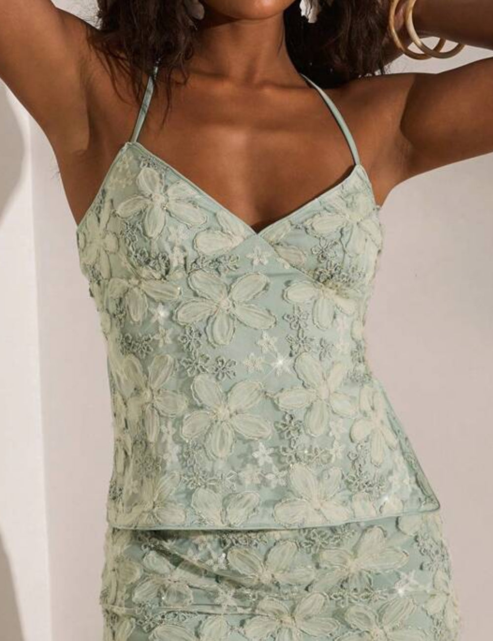 Top Shein, verde
