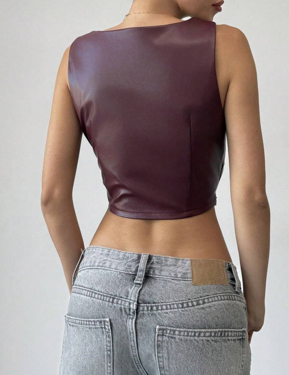 Top Shein, bordó
