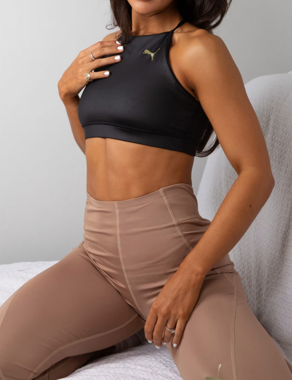Top sport Puma, negru