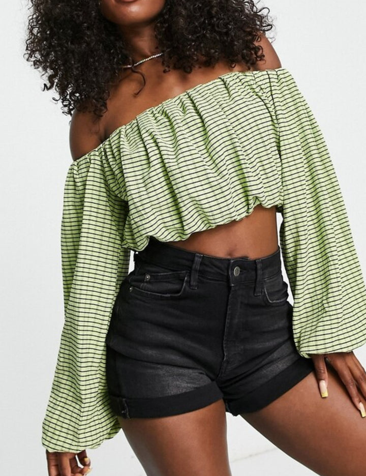 Revivo crop top, zöld