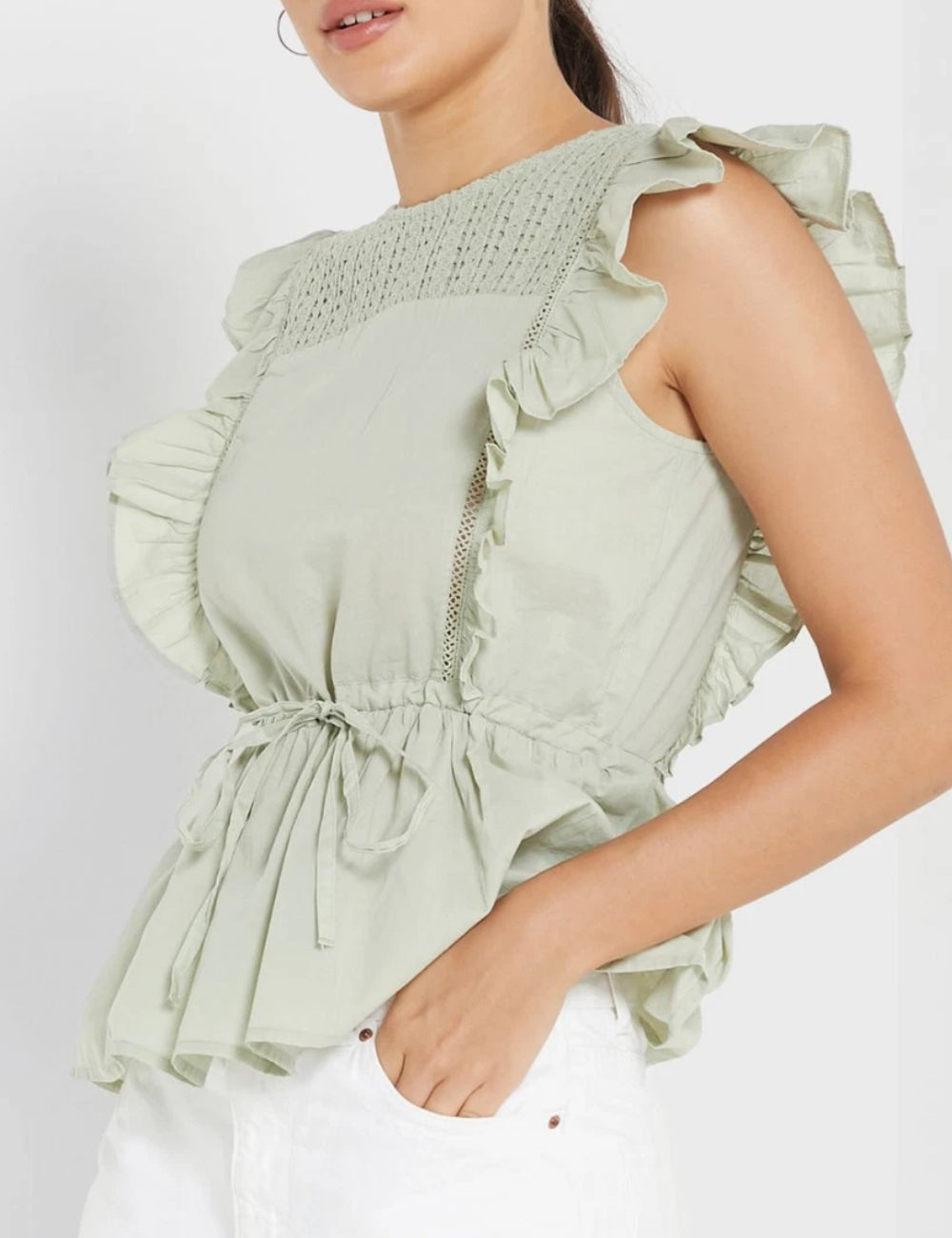 Top Vero Moda, verde