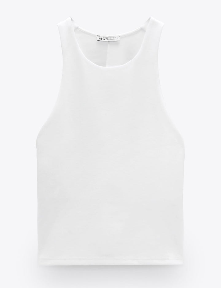 Top Zara, alb